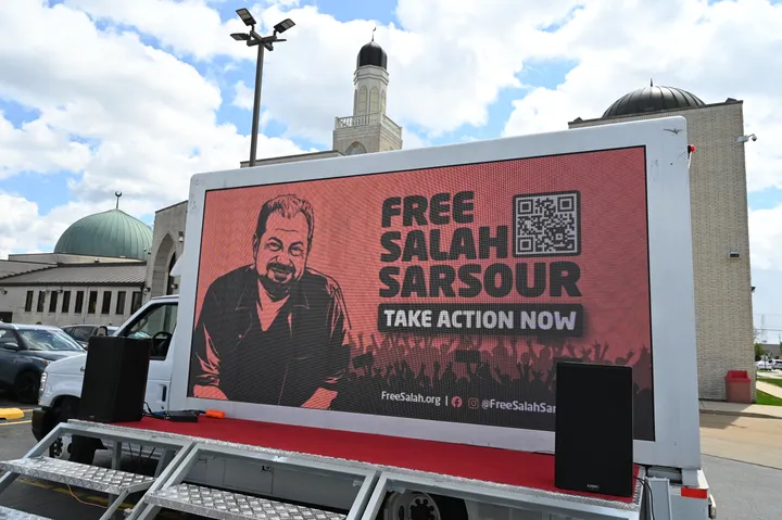 Des groupes musulmans manifestent à Washington contre la détention de Salah Sarsour