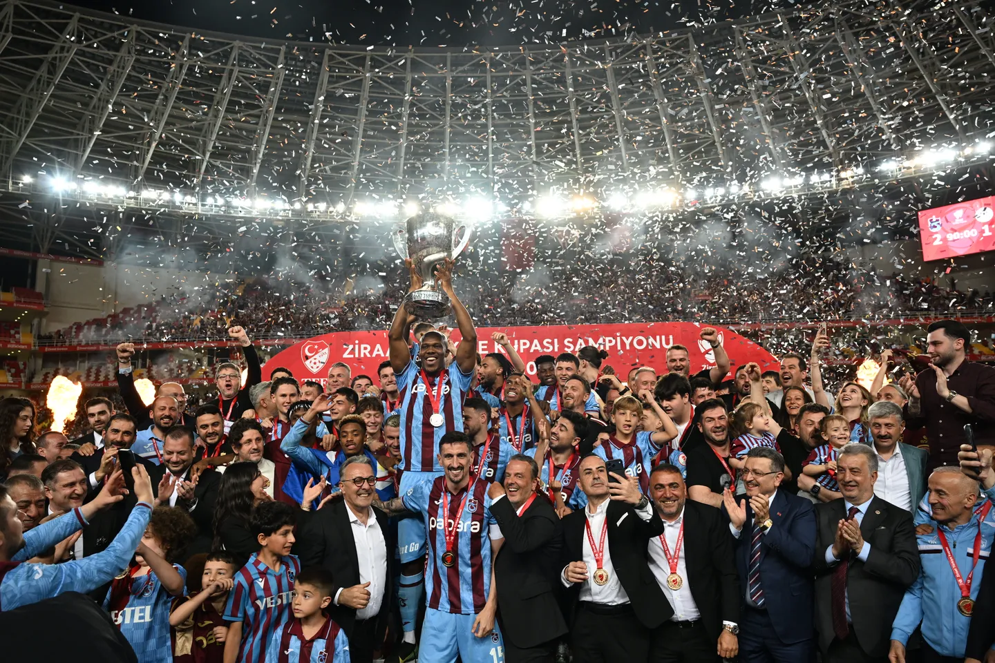 Presidente Erdogan parabenizou o Trabzonspor, vencedor da Taça da Türkiye