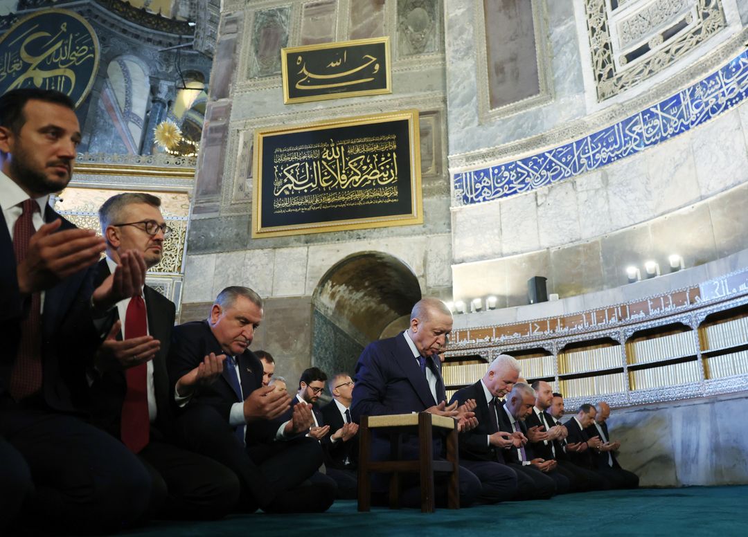 Presidenti turk shënon gjashtëvjetorin e rihapjes së Ayasofyas si xhami