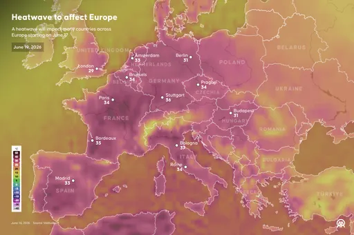 101 millions d’Européens suffoquent sous 35 degrés
