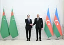 Թուրքմենստանի նախագահ Սերդար Բերդիմուհամեդովը հանդիպել է նախագահ Իլհամ Ալիևի հետ