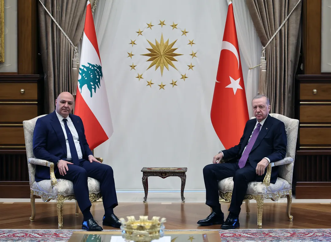 ولسمشر اردوغان د لبنان له ولسمشر جوزف عون سره لیدنه وکړه