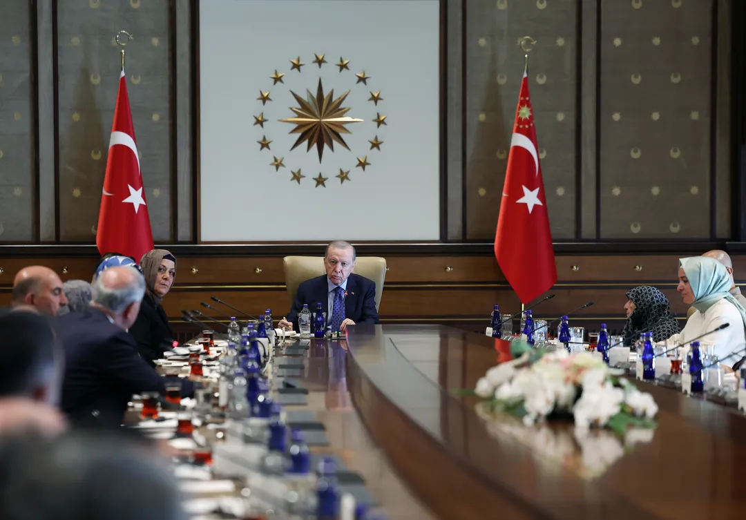 Prezident Ərdoğan şəhid ailələri və qaziləri qəbul edib