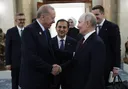 د تورکیې ولسمشر رجب طیب اردوغان د روسیې له ولسمشر ولادیمیر پوتین سره لیدنه وکړه.