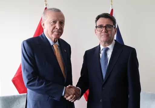 Turkish President Erdogan discusses regional, global issues with UK's Burnham