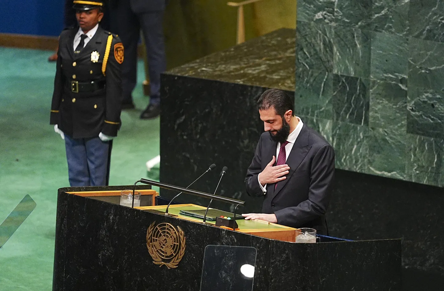 Al Sharaa tells UN of Syria's rebound from ashes of war, and puts onus for lasting peace on Israel