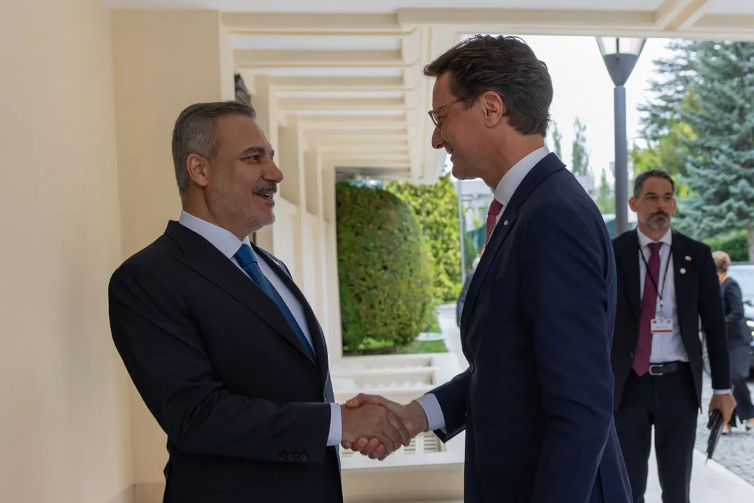 Hakan Fidan Hendrik Vüst ilə görüşüb