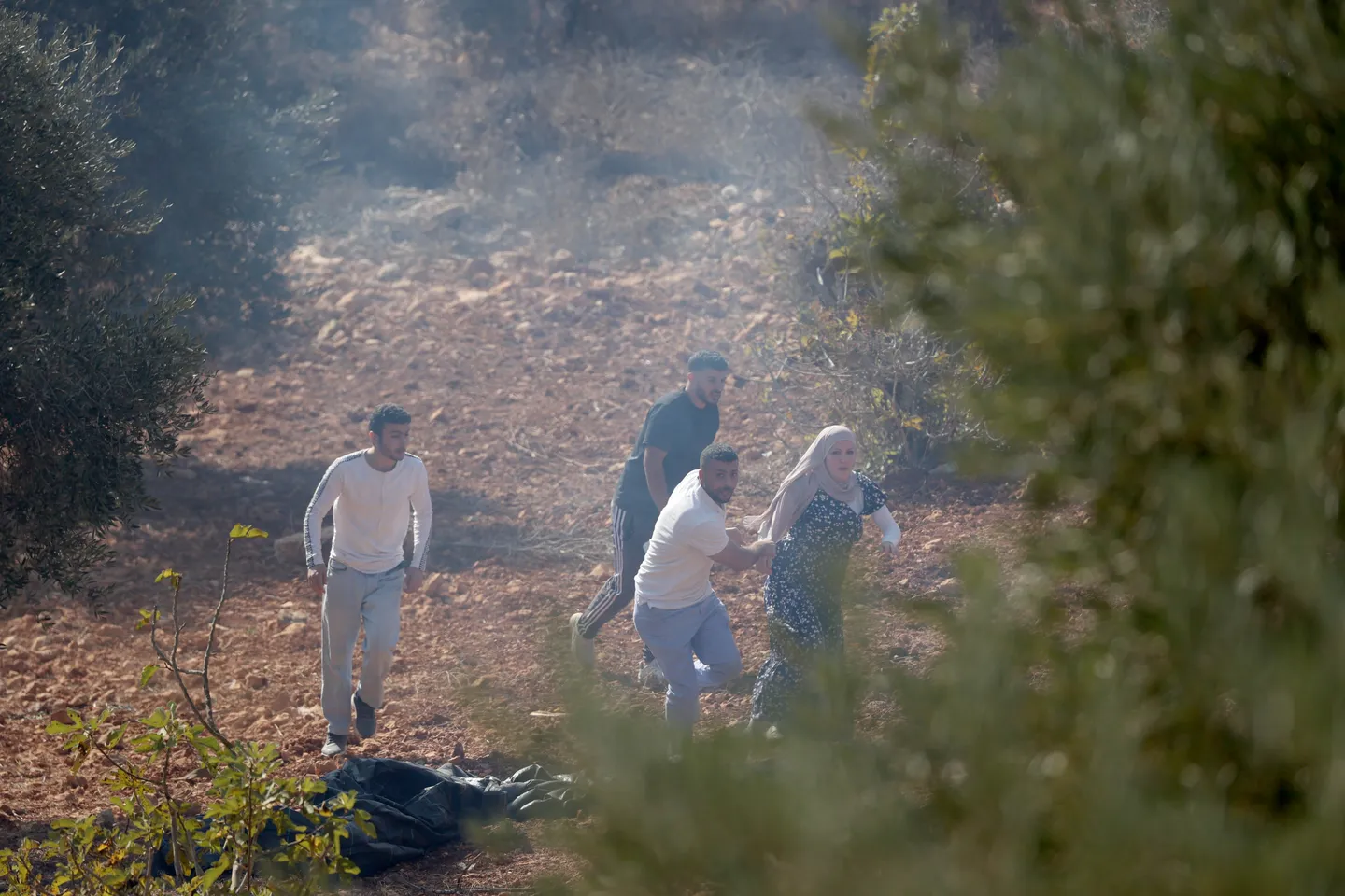 Illegal Israeli settlers attack Palestinian olive harvesters in occupied West Bank