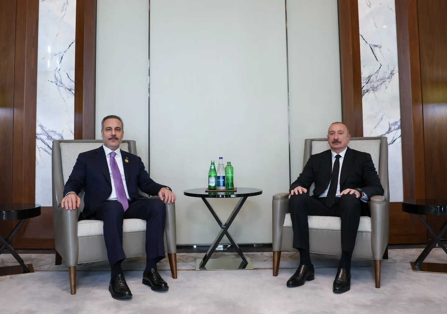 Azərbaycan Prezidenti İlham Əliyev Hakan Fidanı qəbul edib