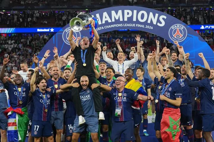 Paris Saint-Germain win Champions League after shootout victory over Arsenal