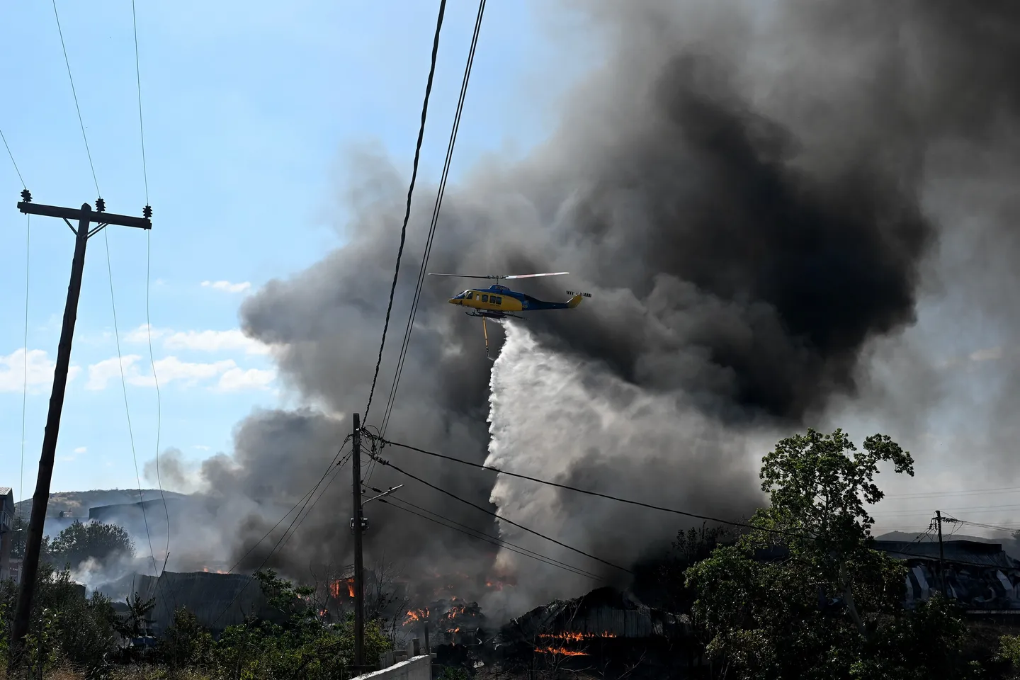 Нов пожар во близина на Атина, интервенираат 40 пожарникари со 14 возила