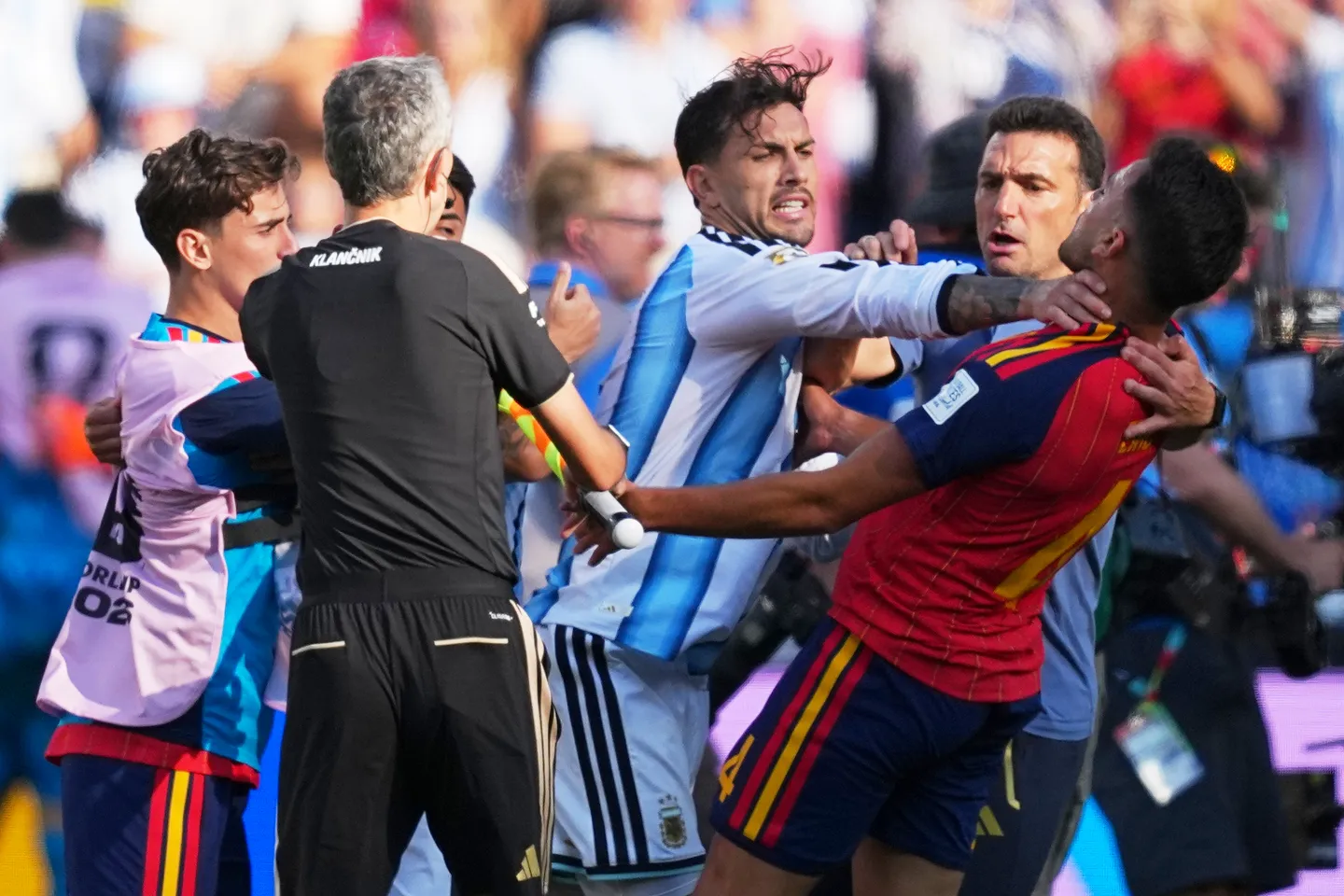 'Straight thuggery': FIFA reportedly planning review of Argentina behaviour after defeat to Spain