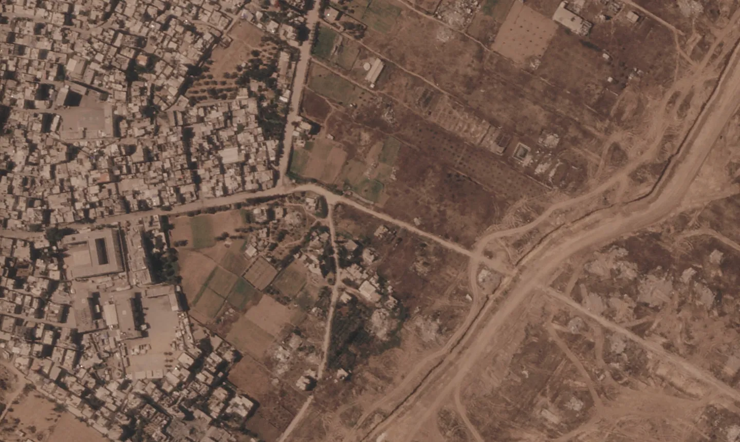 Imágenes satelitales muestran cómo Israel consolida una división permanente de Gaza