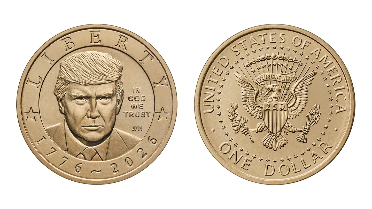 Ковачницата на САД издаде монета од 1 долар со ликот на претседателот Трамп