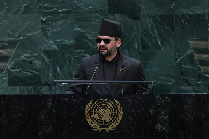 Nepal’s Shah tells UN floods are a ‘warning to the world’ on climate crisis