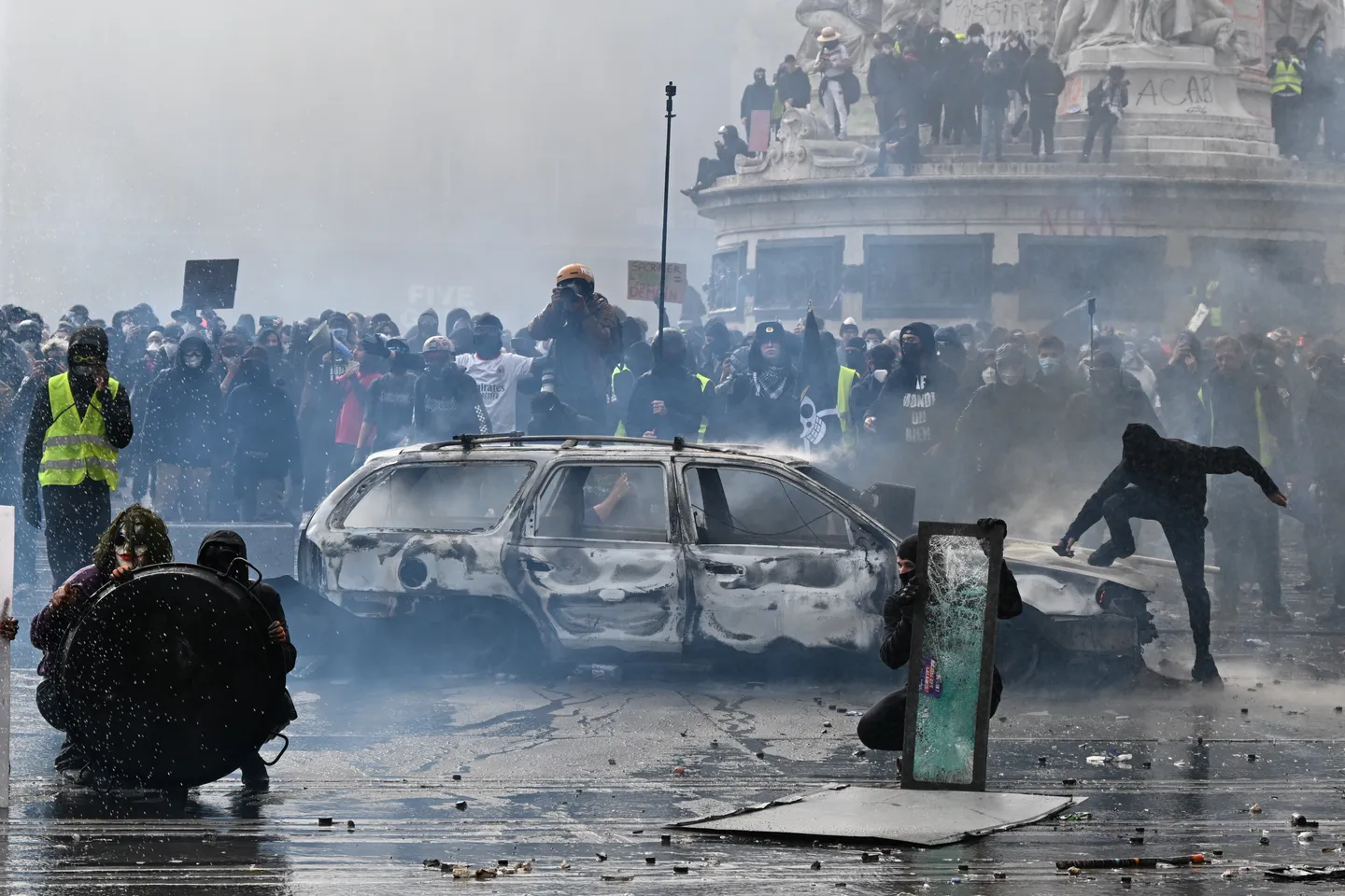 Protesttag in Frankreich: Heftige Zusammenstöße – mindestens 166 Festnahmen