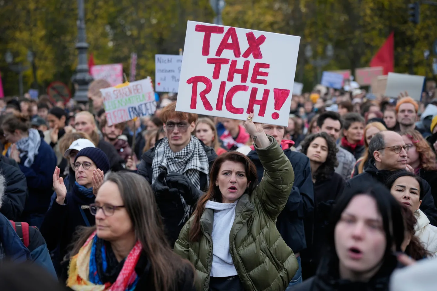 Thousands of young Germans rally over living costs, spending cuts as police make arrests