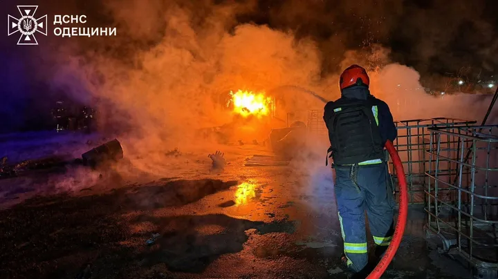 Ukraine hits Russian warships, exchange of drone blitzes kills at least eight