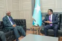 Wasiirka Arrimaha Dibadda oo qaabilay Danjiraha muddo xileedkiisu dhammaaday ee Jabuuti