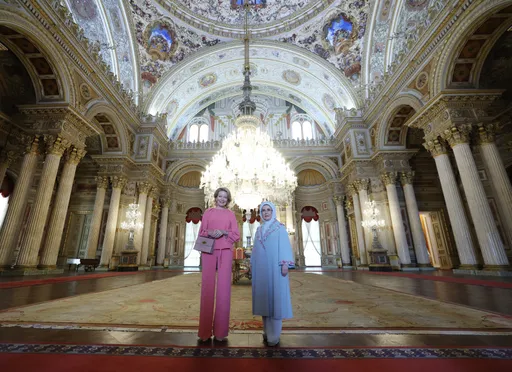 Turkish First Lady Emine Erdogan hosts Belgium’s Queen Mathilde in Istanbul