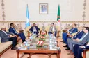 Wasiirka Arrimaha Gudaha XFS iyo Dhiggiisa Aljeeriya oo ka Wadahadlay Xoojinta Xiriirka Labada Dal