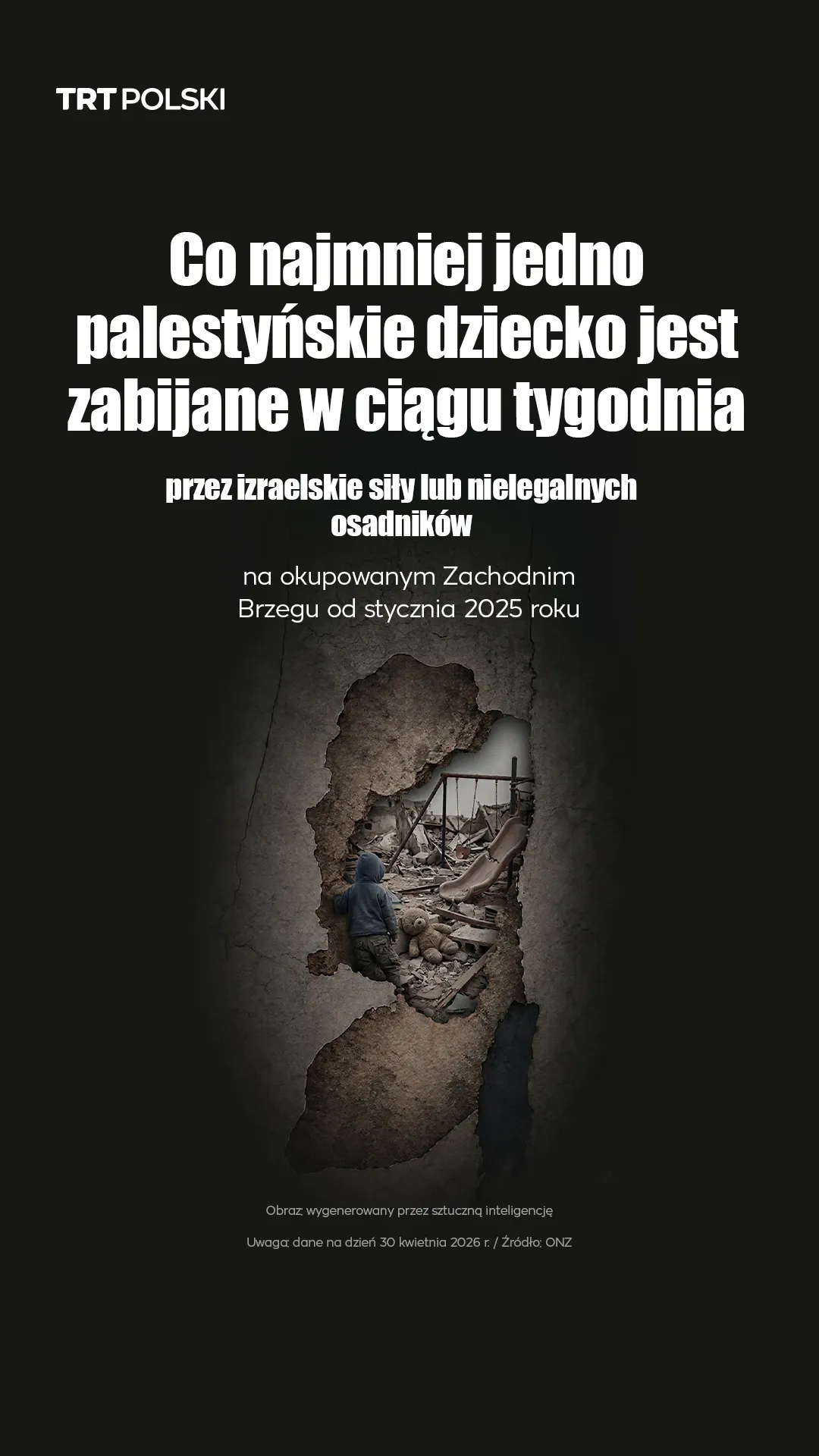 Co najmniej jedno palestyńskie dziecko jest zabijane w ciągu tygodnia