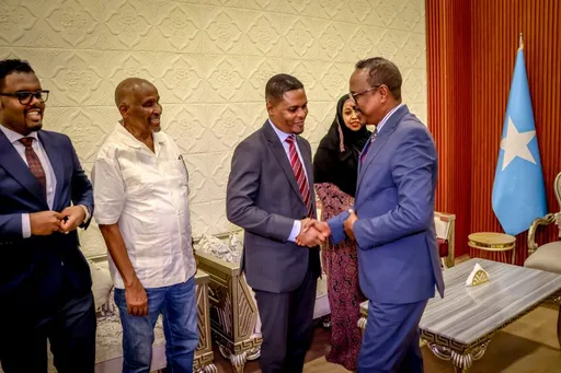 Danjiraha Cusub ee Jabuuti u fadhiya Soomaaliya oo Si Diirran loogu Soo Dhaweeyay Muqdisho