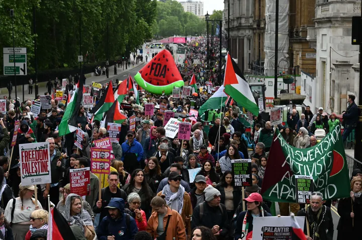 Proteste in London: Kritik an rechter Großkundgebung am Nakba-Tag