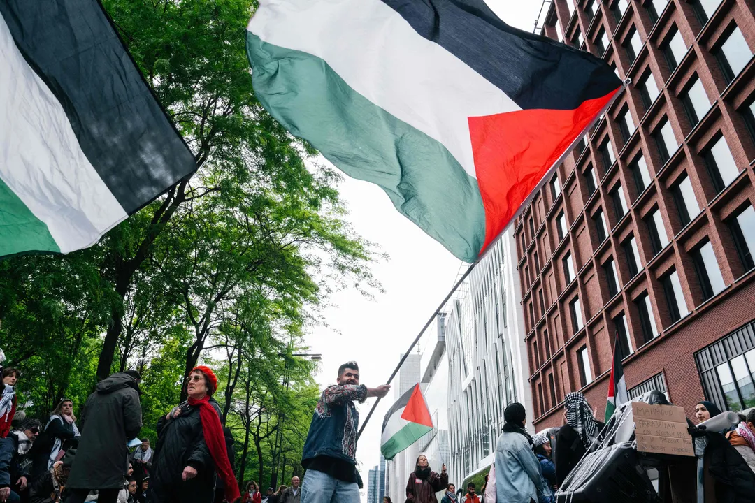 Protest w Brukseli. Tłumy na ulicach w sprawie Palestyny