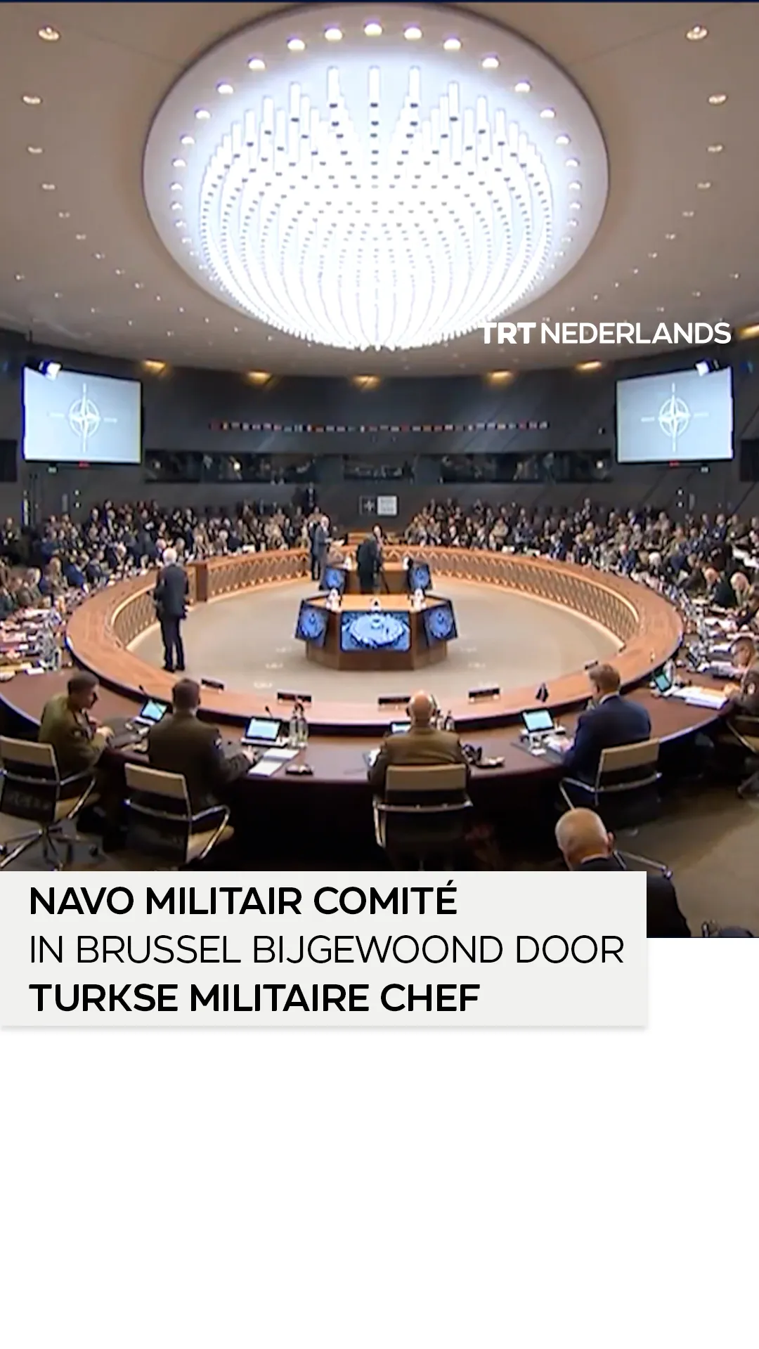 Het Turkse hoofd van Defensie woont vergadering van NAVO’s Militair Comité in Brussel bij