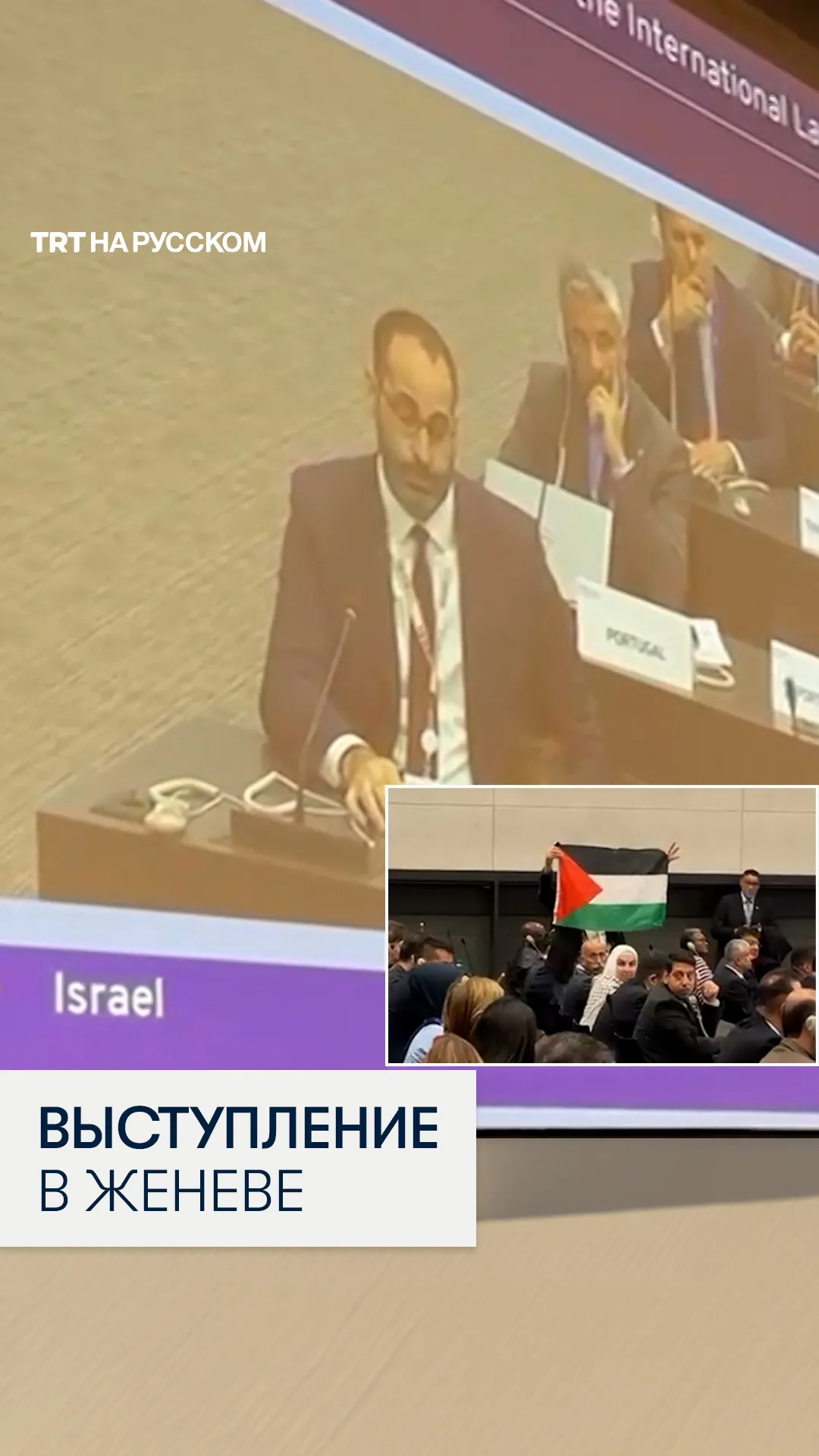 Израильский дипломат не смог завершить выступление на конференции ООН в Женеве