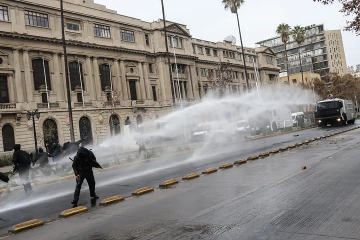 Chile student protests over austerity turn violent, dozens injured