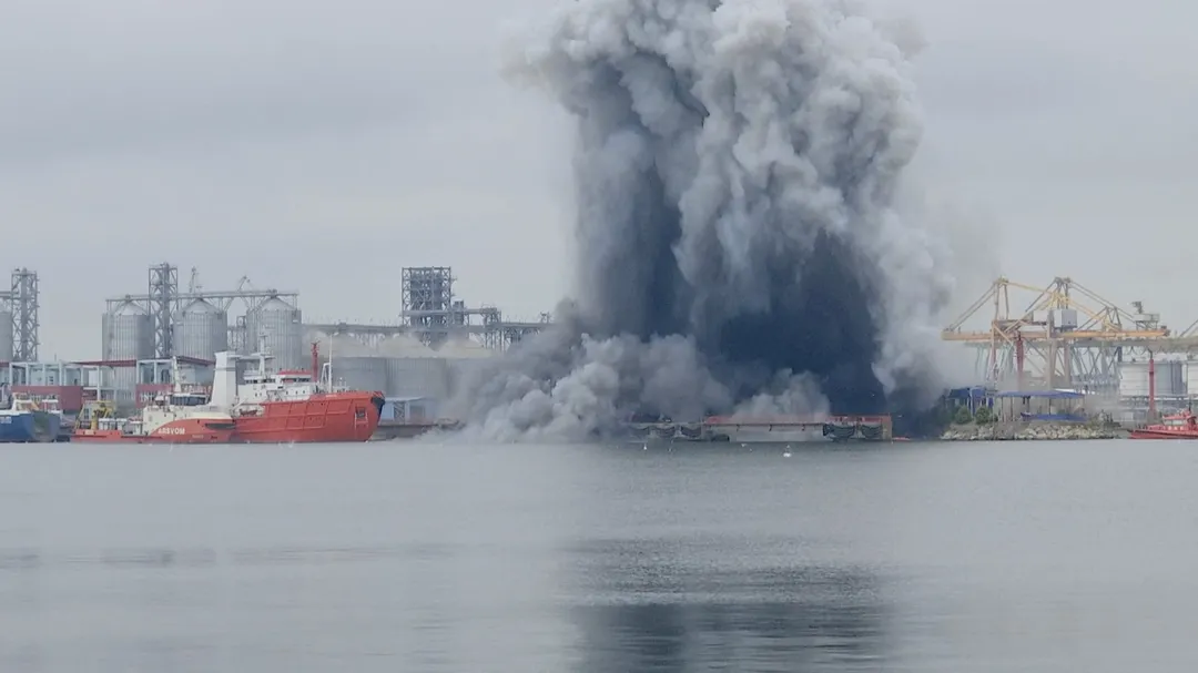 Drone navale esplode nel porto di Costanza in Romania