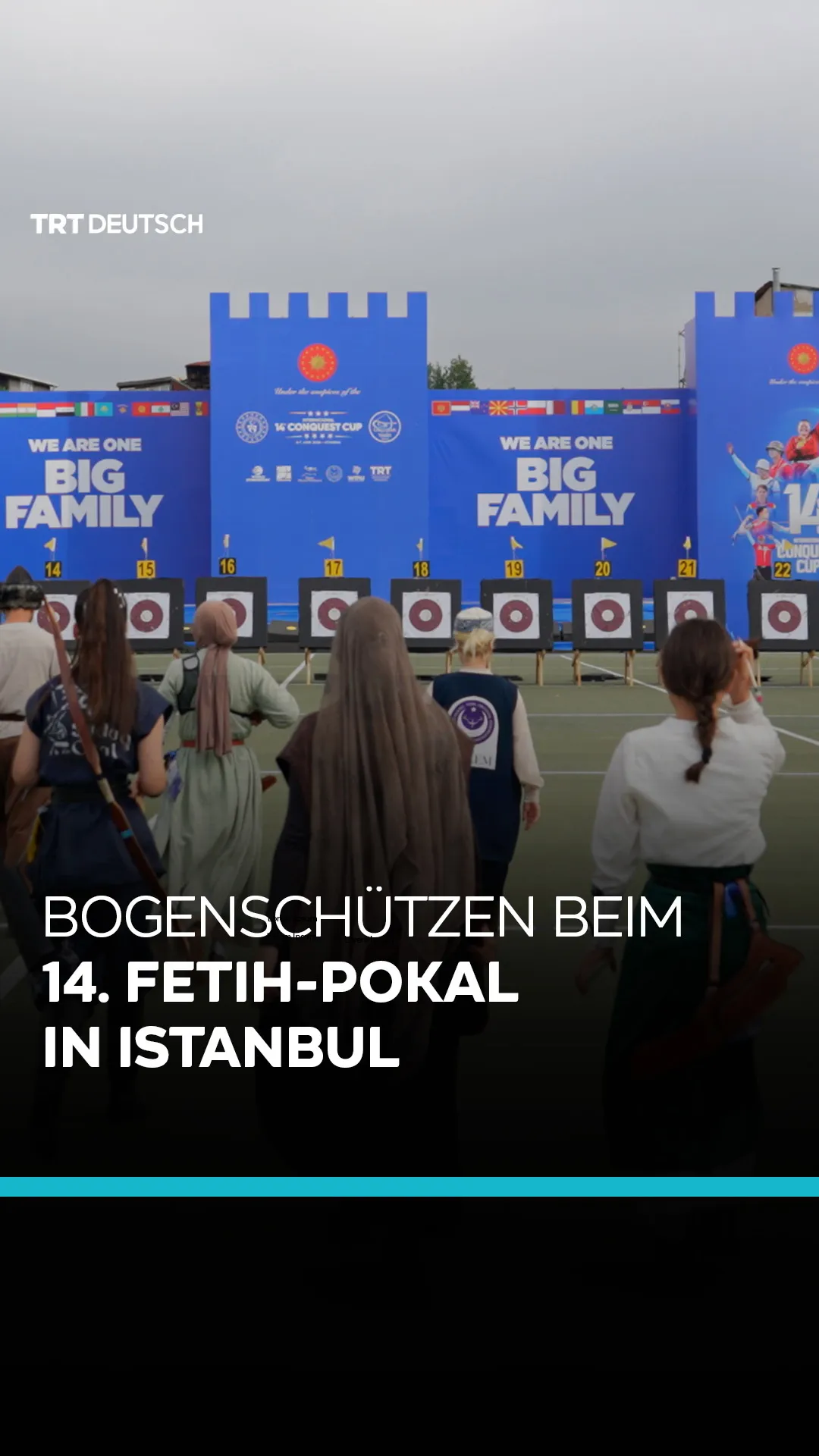 Bogenschützen beim 14. Fetih-Pokal in Istanbul