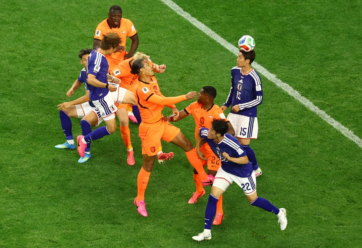 Japan zorgt voor verrassing door late gelijkmaker: 2-2