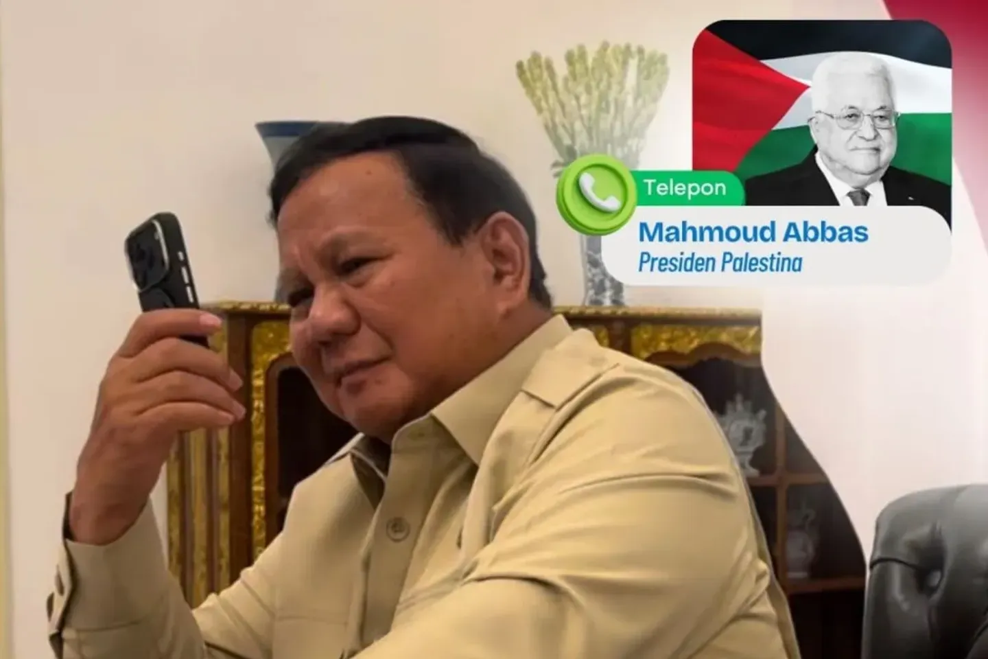 Prabowo dan Abbas berbicara via telepon, Indonesia kembali tegaskan dukungan untuk Palestina