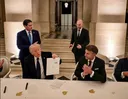 Trump blasts Iran deal critics as 'fools' after surprise Versailles signing