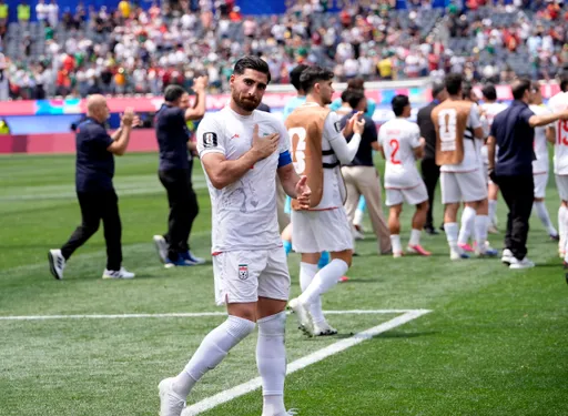 What did Iran leave behind in the LA locker room after Belgium draw?
