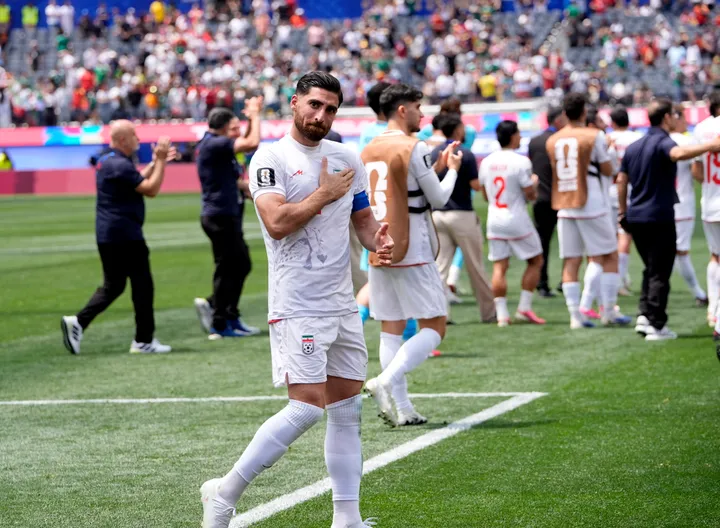 What did Iran leave behind in the LA locker room after Belgium draw?