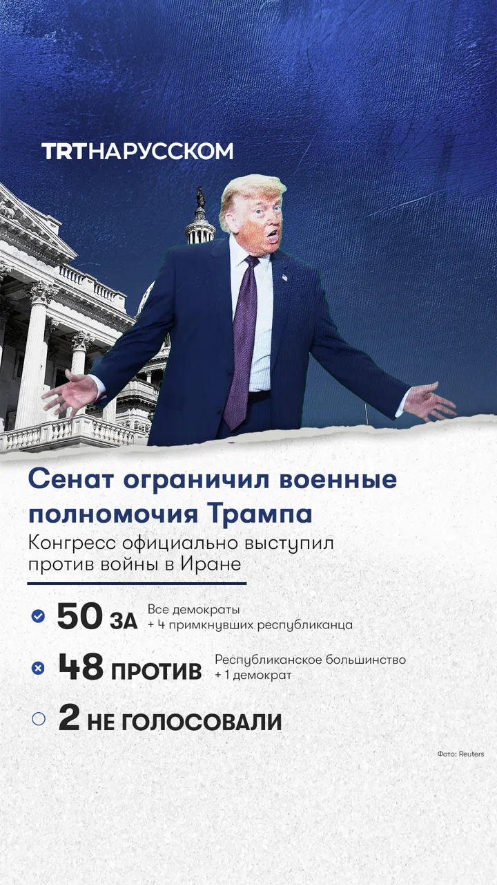 Сенат ограничил военные полномочия Трампа