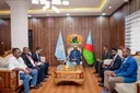 Hoggaamiyaha Koonfur Galbeed oo Baydhabo ku Qaabilay Wafdi ka Socday Qaramada Midoobay
