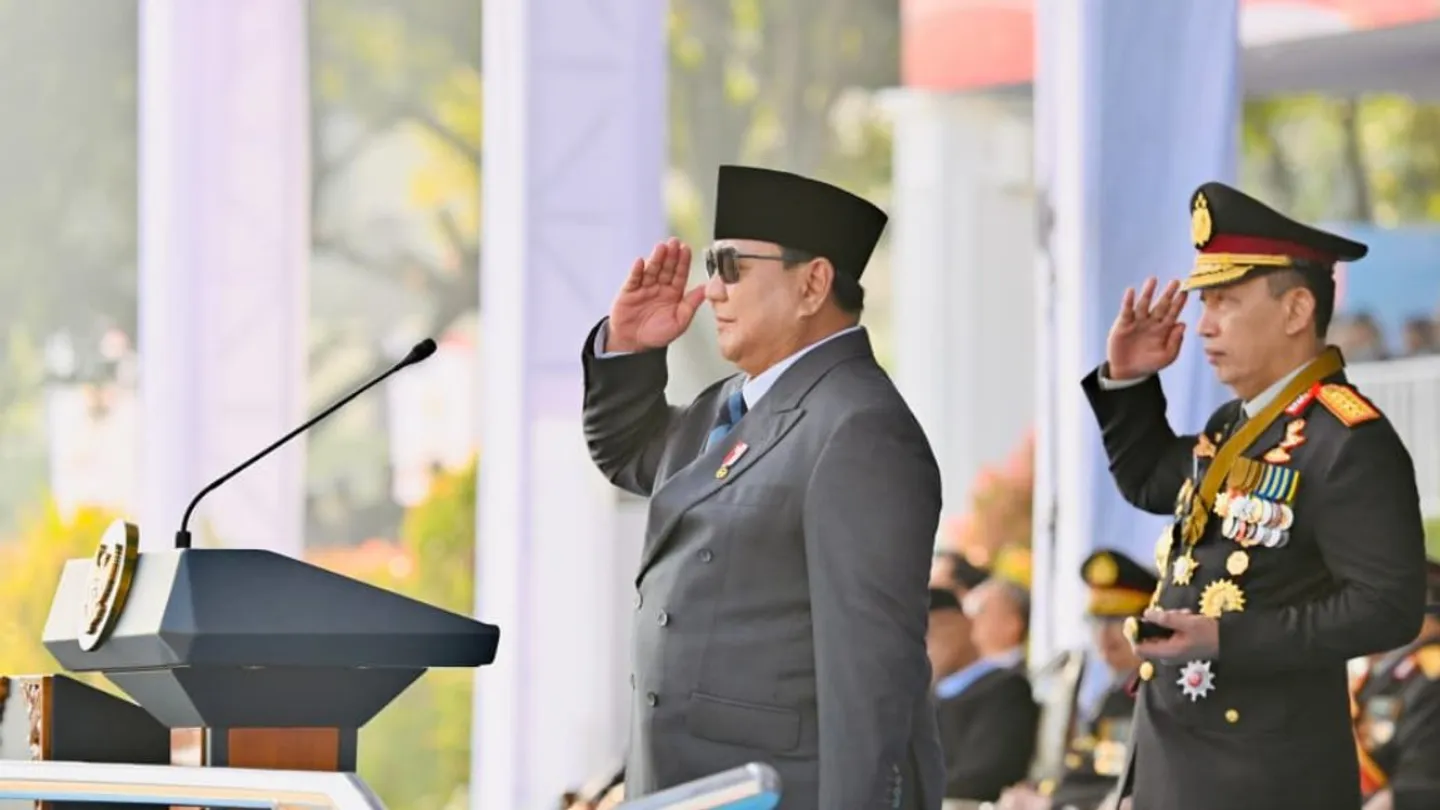 Presiden Prabowo pimpin Hari Bhayangkara, tekankan kepercayaan publik hingga penguasaan AI