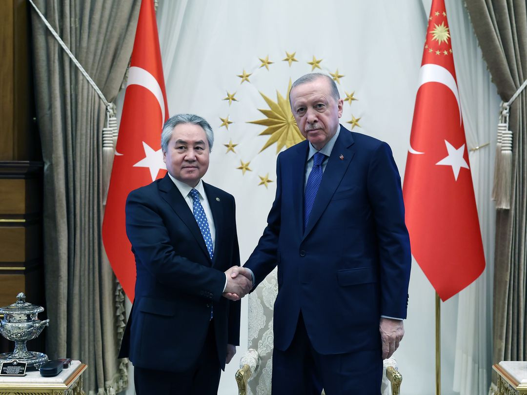 Presidenti Erdoğan dhe kryediplomati i Kirgistanit takohen në Ankara