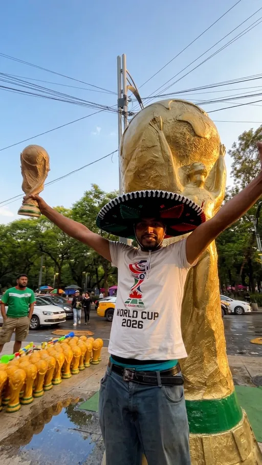 Entre goles y turistas, vendedores ambulantes en México encuentran su oportunidad en el Mundial