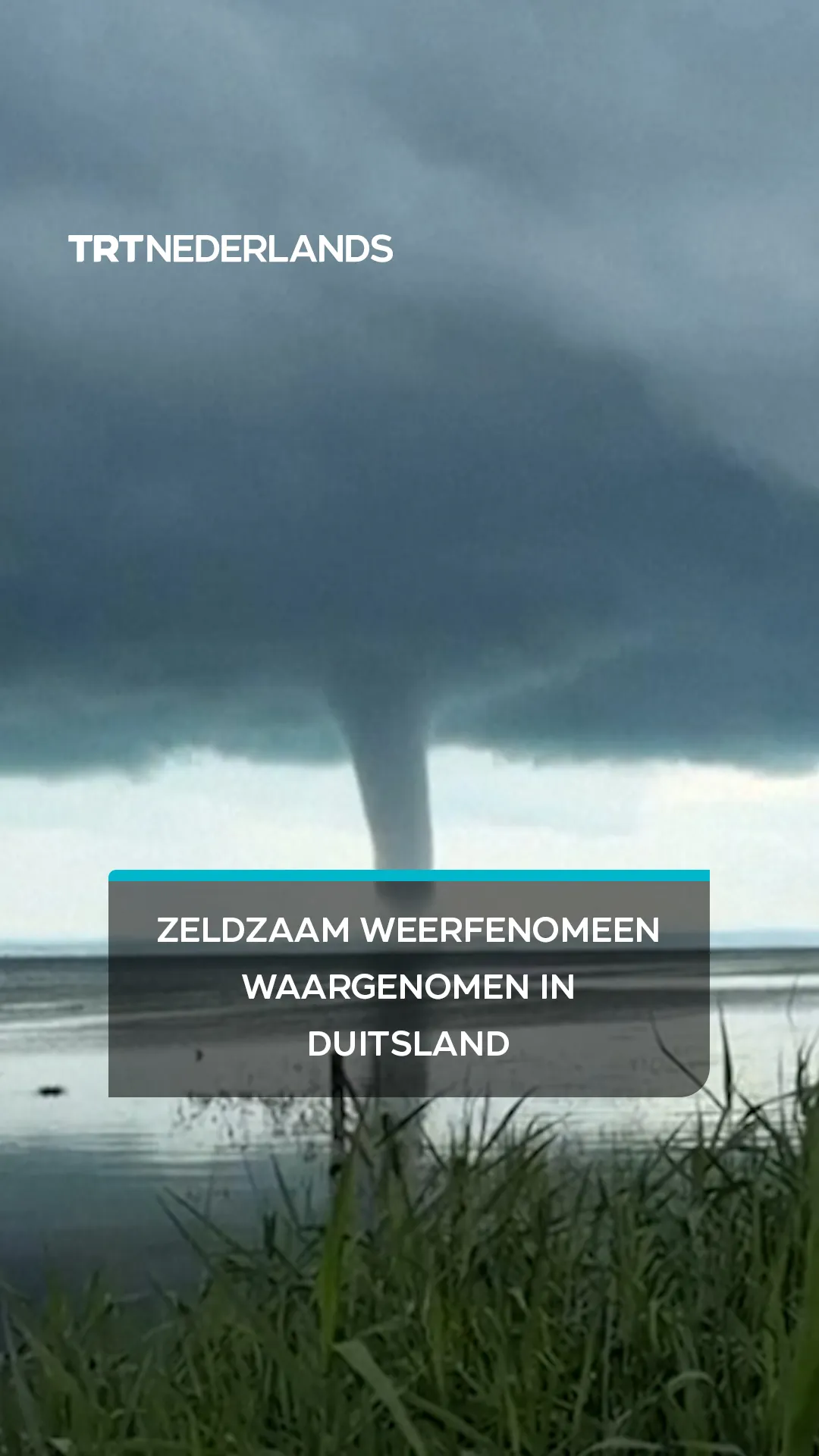 Een waterhoos vormde zich boven het Bodenmeer in Duitsland