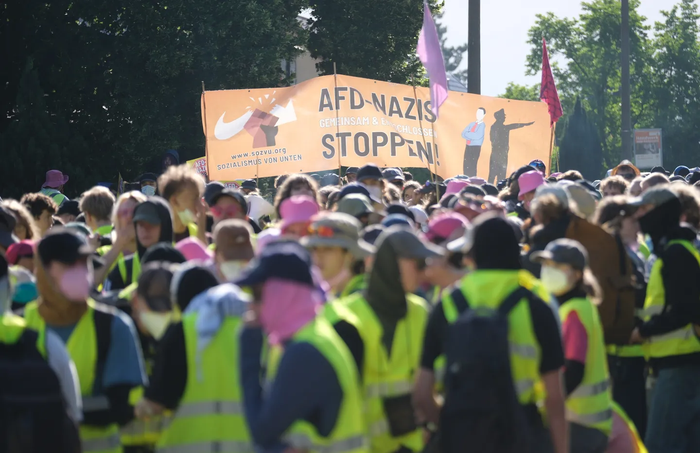AfD-Parteitag endet - Protestbündnis zieht positive Bilanz