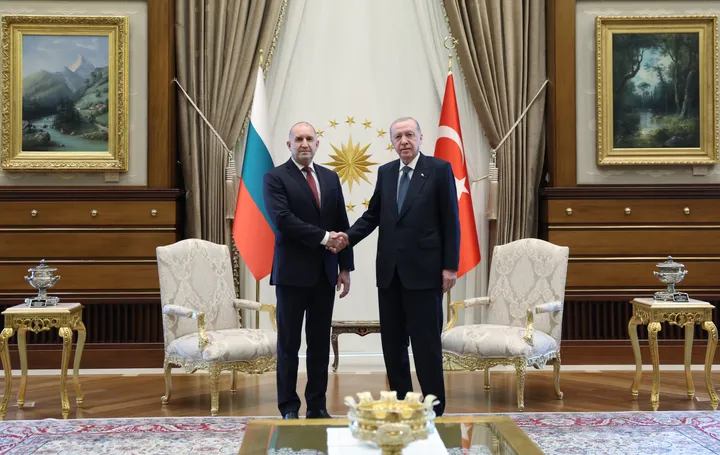 Presidenti Erdoğan takohet me kryeministrin bullgar në margjinat e Samitit të NATO-s në Ankara