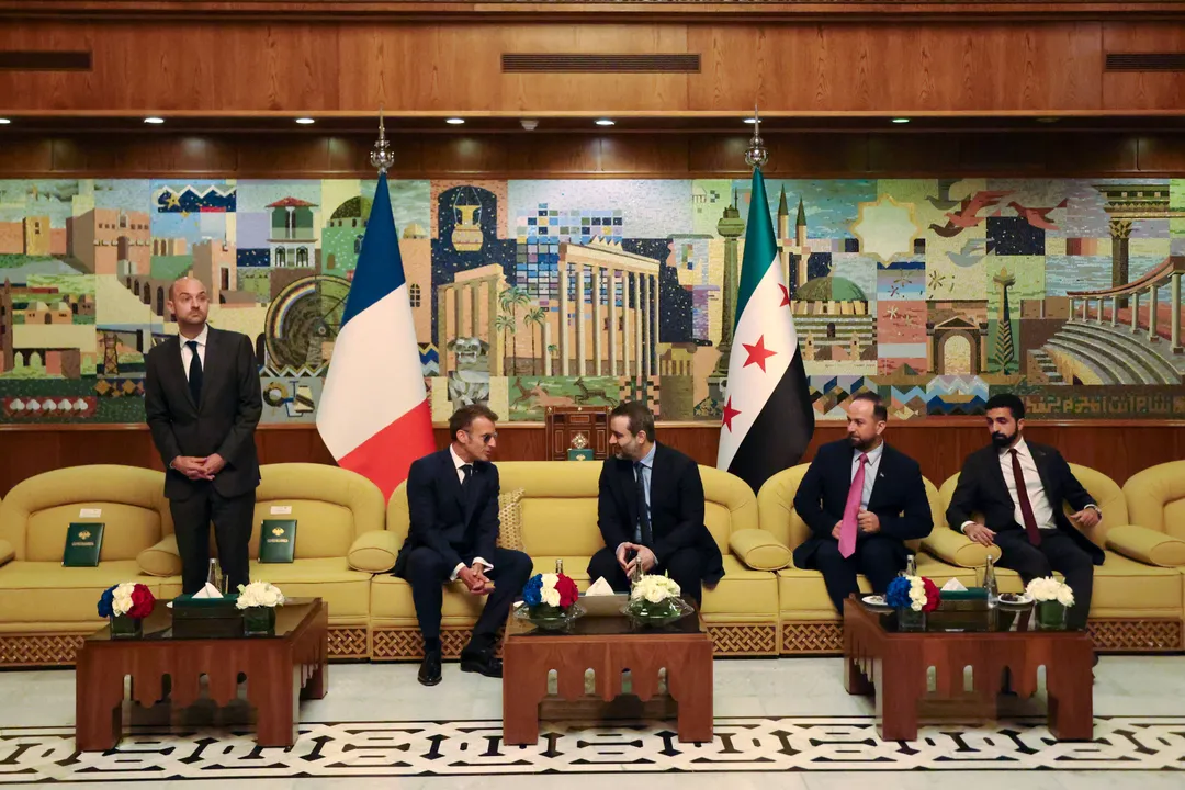Macron becomes first EU head of state to visit Syria since Assad's ouster