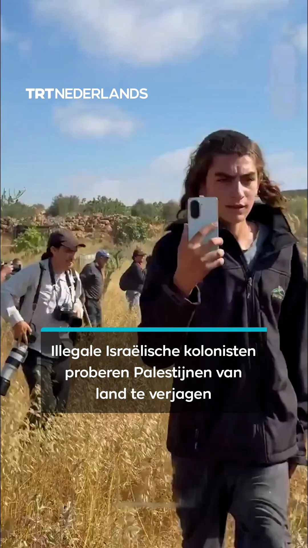 Illegale Israëlische kolonisten proberen Palestijnen van land te verjagen