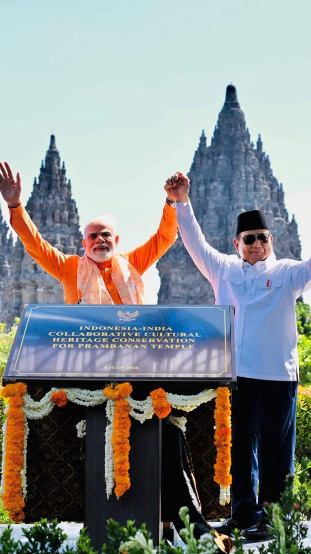 Presiden Prabowo dan PM Modi sepakati kerja sama konservasi Candi Prambanan
